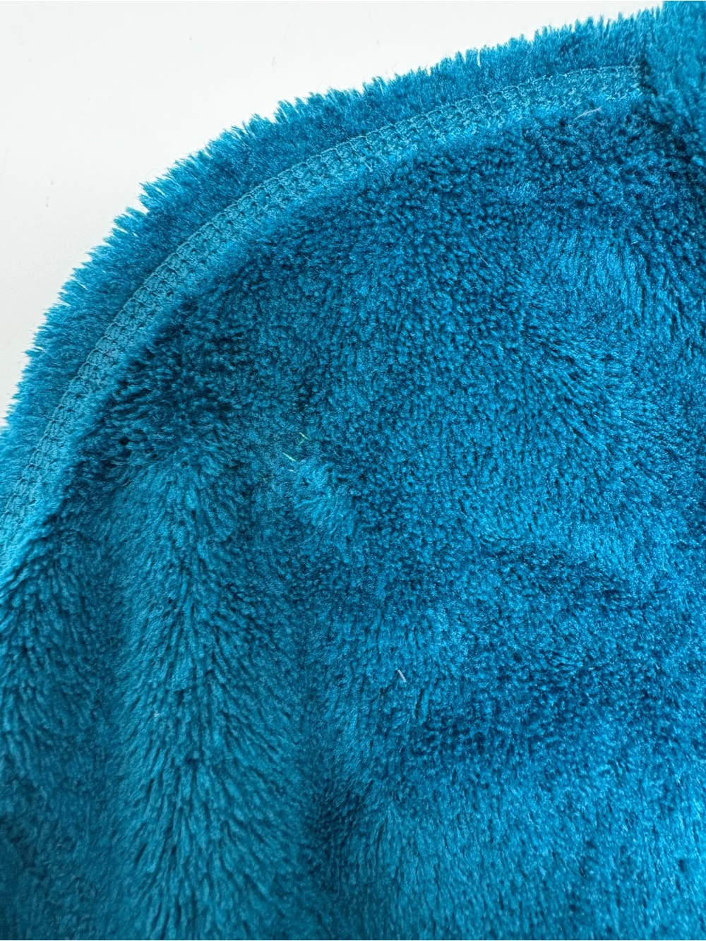 Patagonia Teal Blue Synchilla Fleece Pullover Collar - Picture 6 of 6